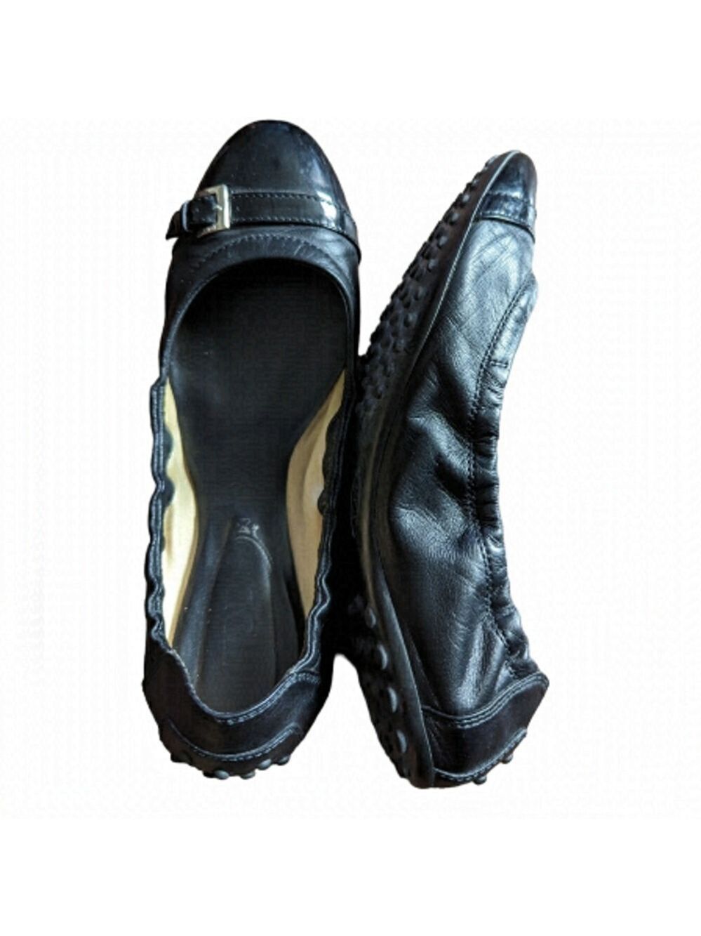 Tod's Leather/Patent Flat Ballet